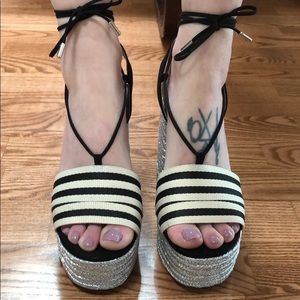 Topshop platform espadrilles (size 7.5)